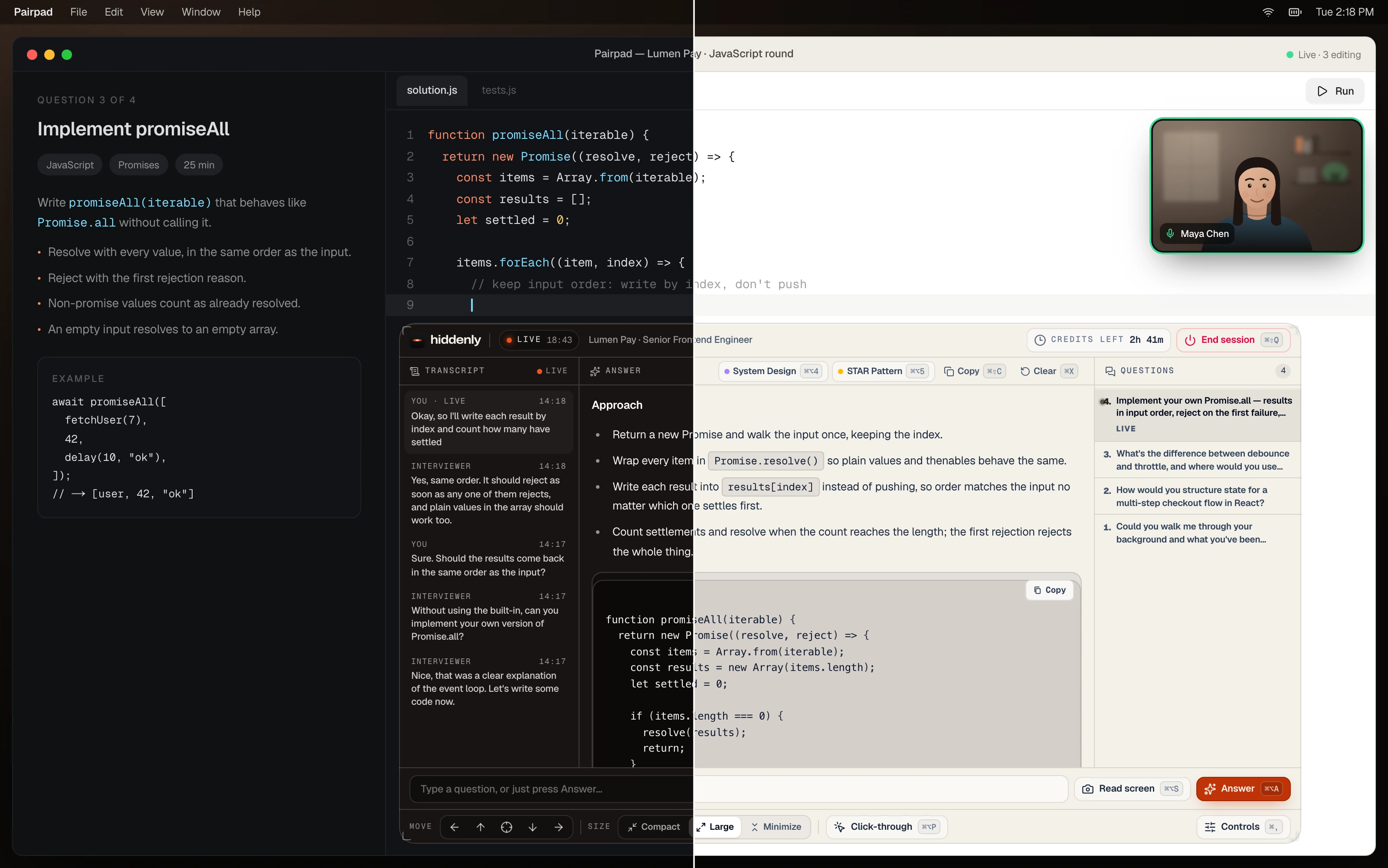 Same coding overlay in dark mode on the left and light mode on the right